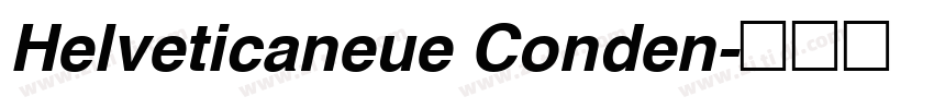 Helveticaneue Conden字体转换